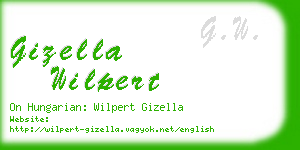 gizella wilpert business card